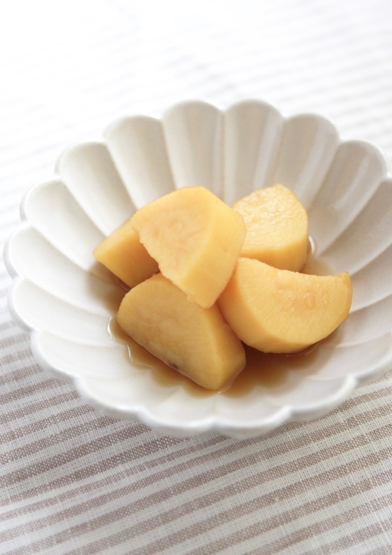 薩摩芋の蜂蜜とレモン煮