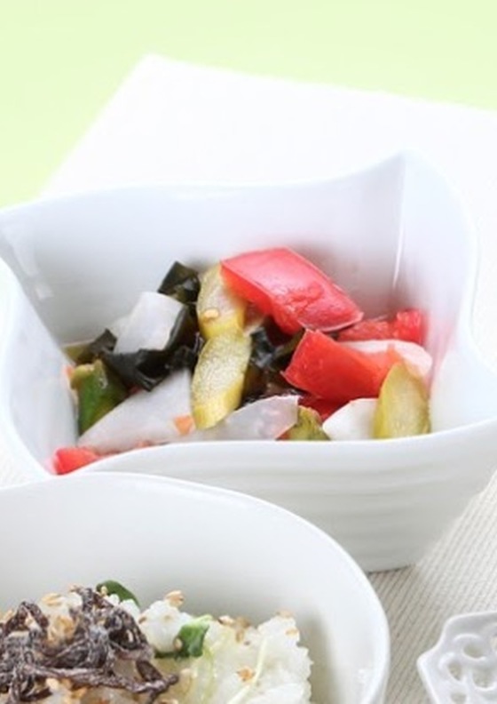 カラフル野菜の梅酢和え