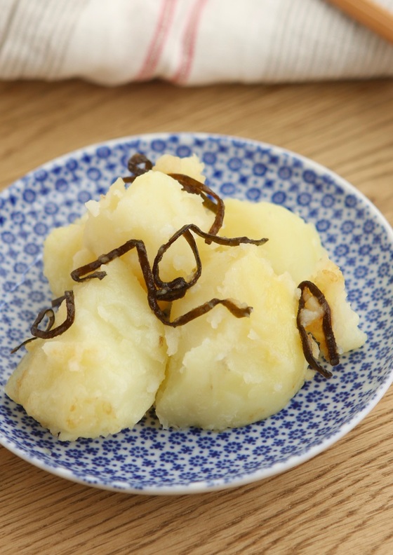 電子レンジで 和風粉吹きいも