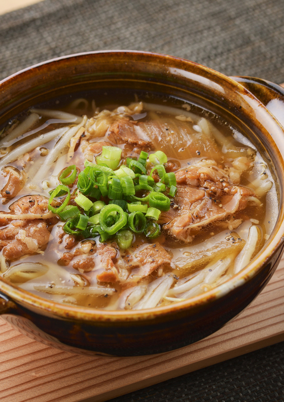牛丼の素ともやしの レンジおかずスープ