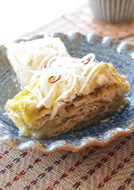 白菜 豚ロース 重ね蒸し