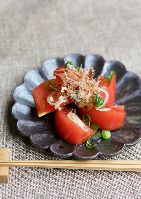 トマトとみょうがのおひたし