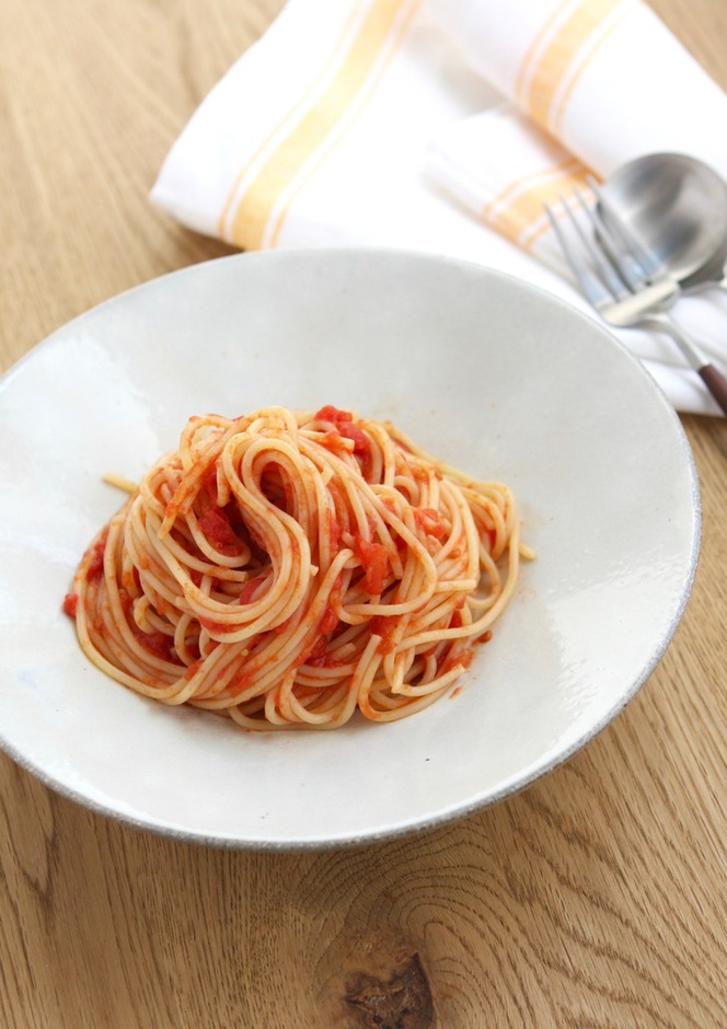 びっくり簡単トマトソーススパゲッティ