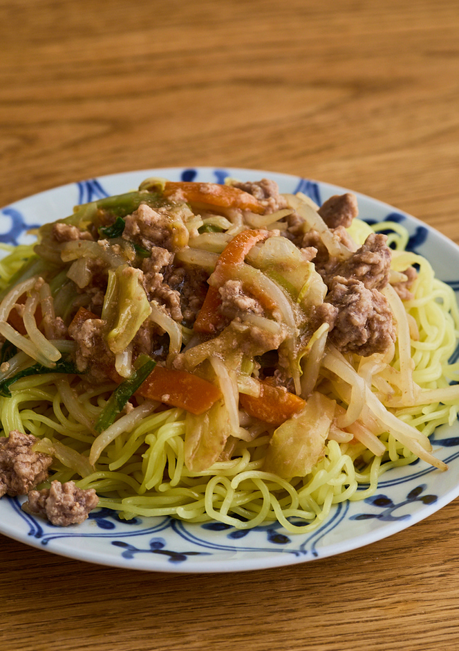 電子レンジで あんかけ焼きそば