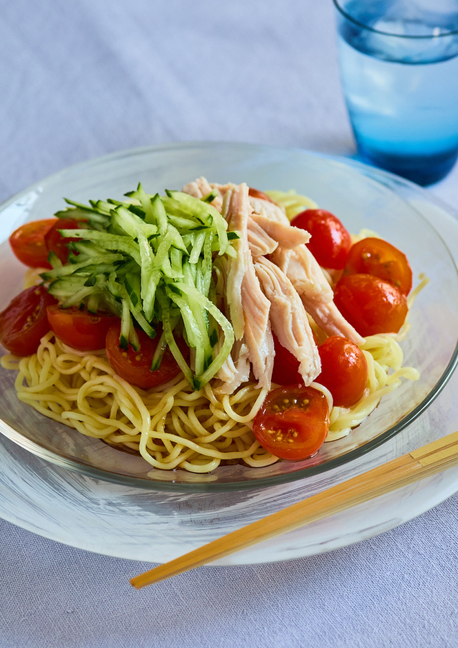 特製トマトだれの冷やし中華