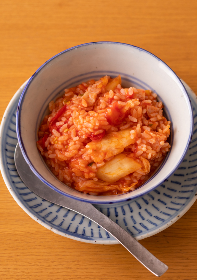 トマトのキムチ雑炊
