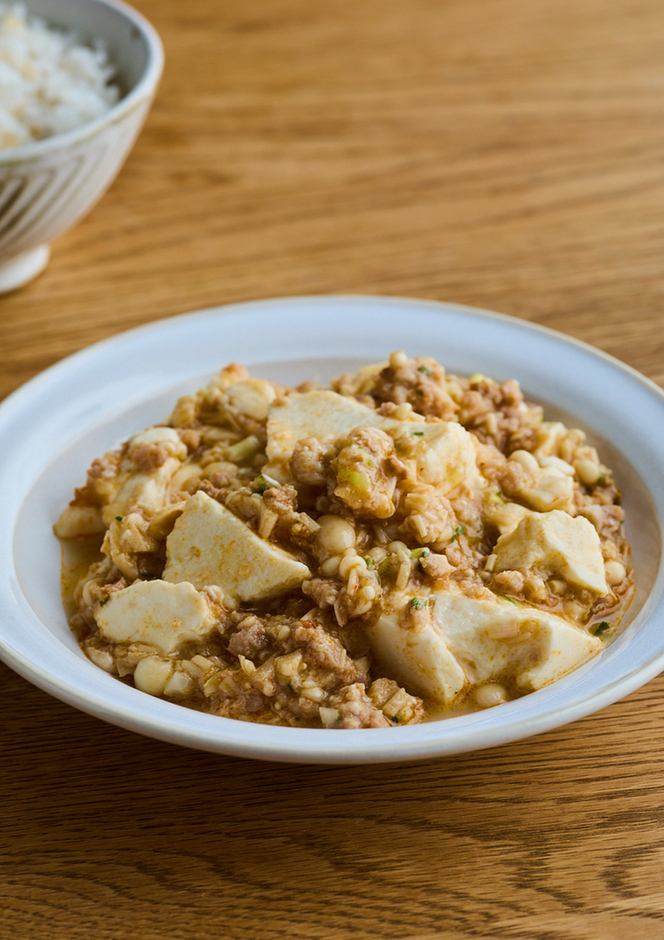 市販の素で 麻婆豆腐