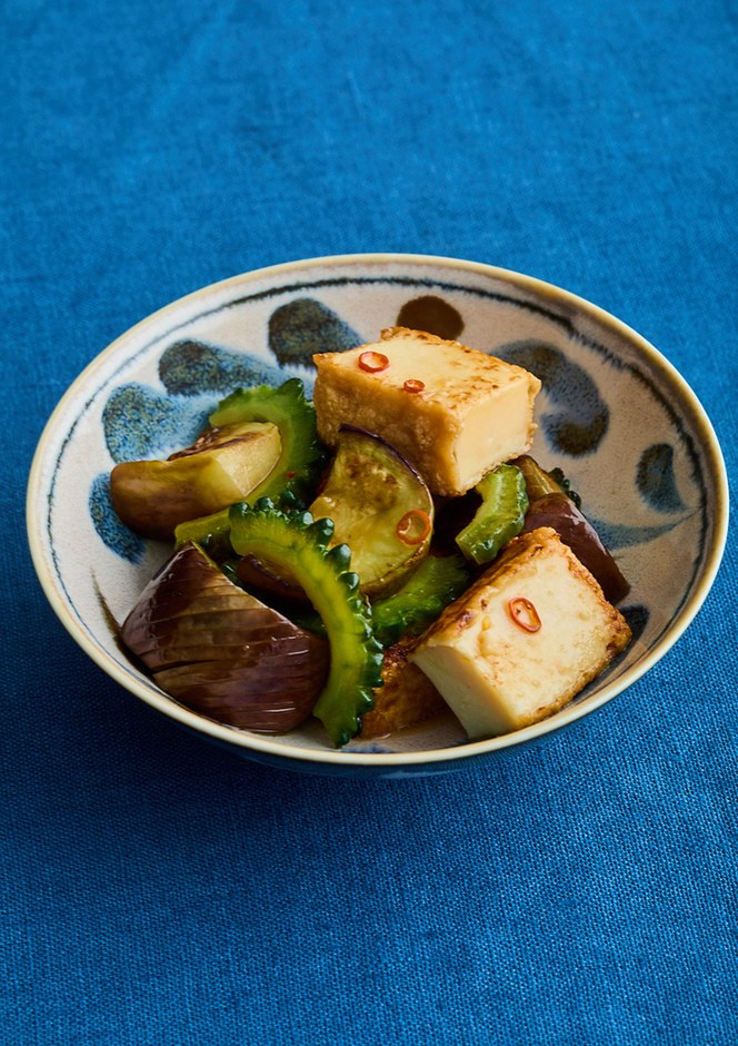 厚揚げと夏野菜の焼き浸し