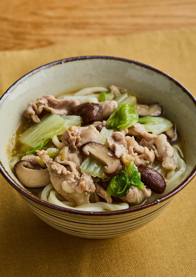 豚肉と白菜のあんかけうどん