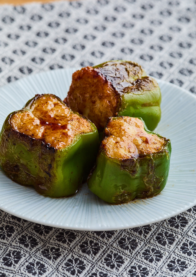 ピーマンのふんわり肉詰め