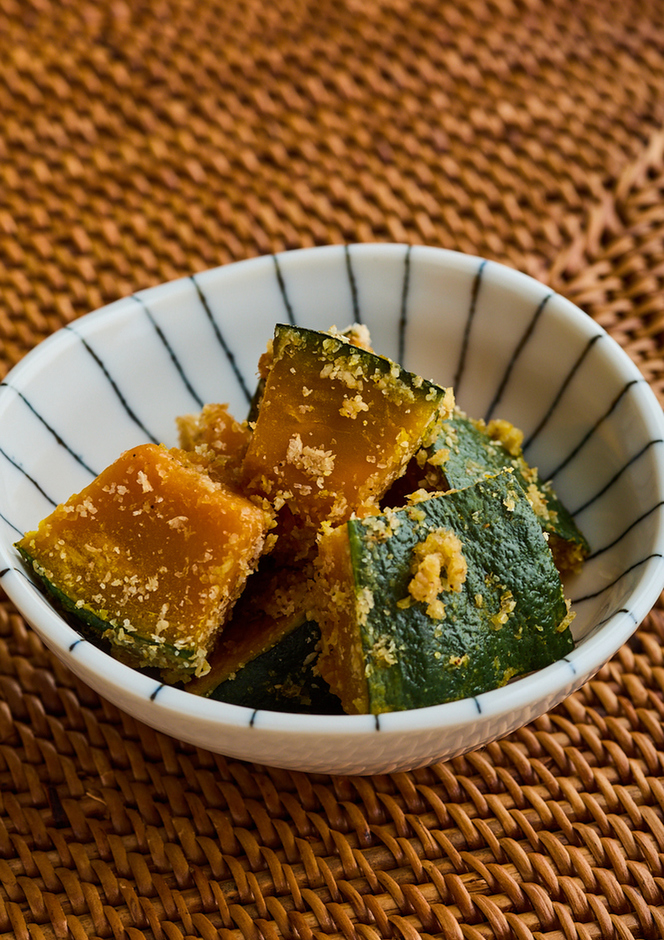 かぼちゃのごまみそあえ