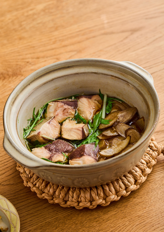 ぶりと水菜のはりはり鍋