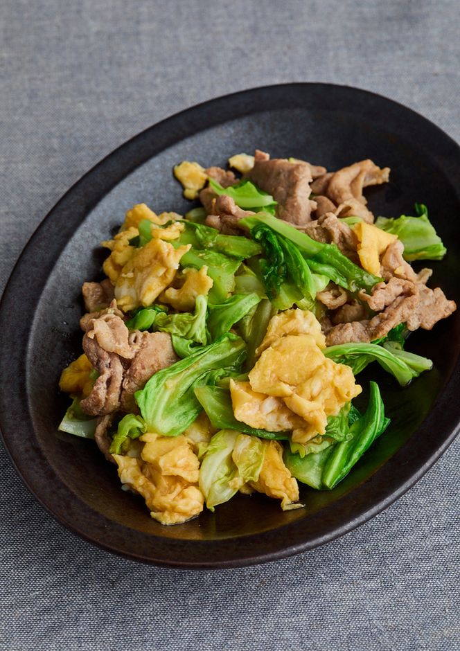 豚肉とキャベツのオイスター炒め