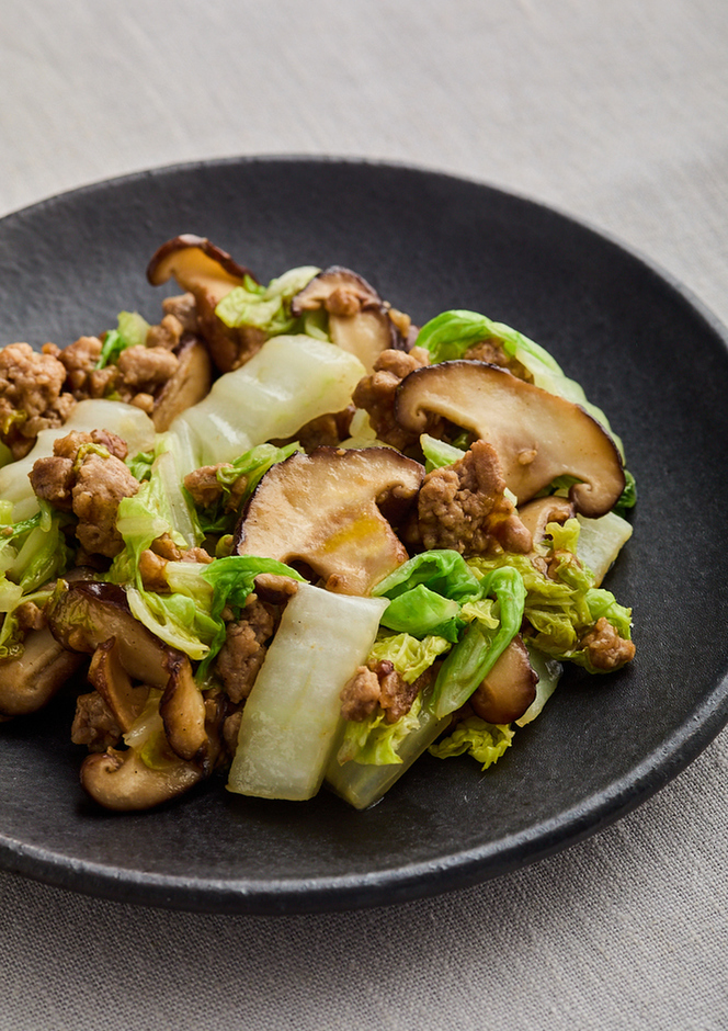 豚ひき肉と白菜の中華風炒め