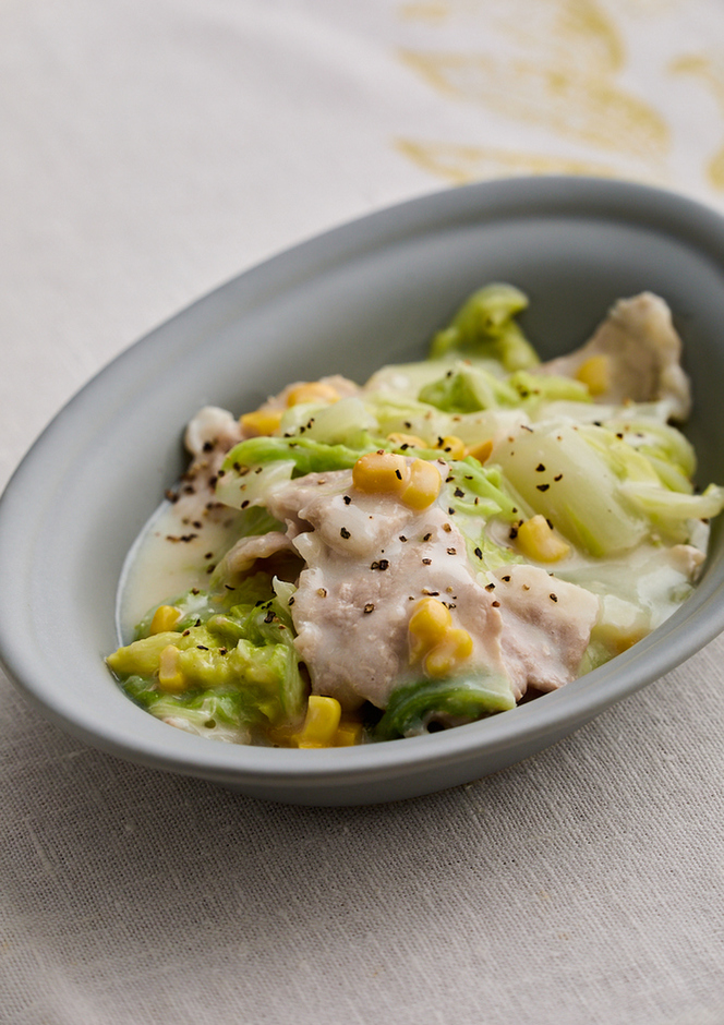 豚肉と白菜のクリーム煮