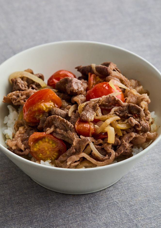トマト牛丼