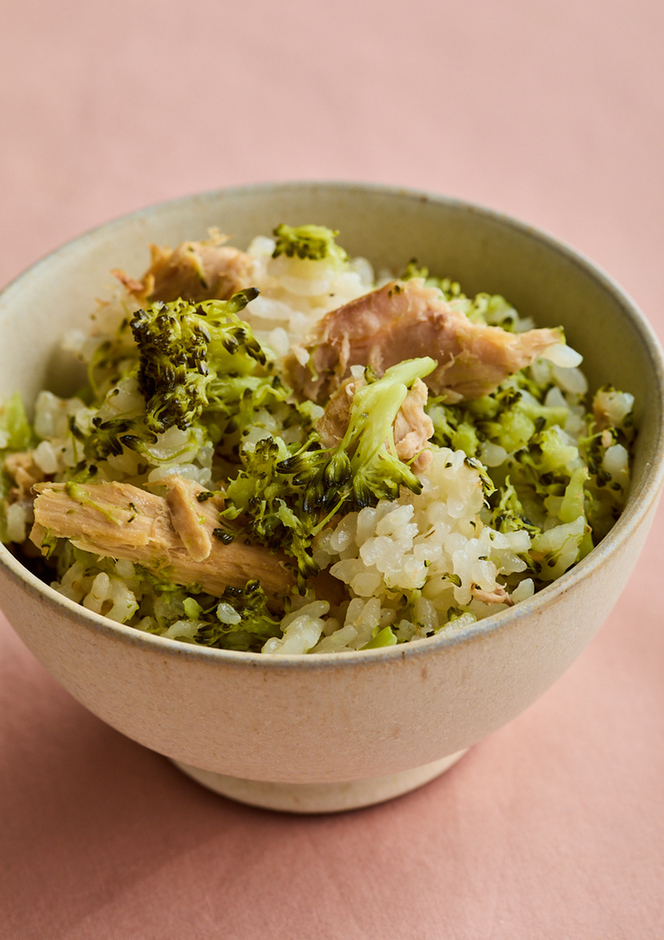 丸ごとブロッコリーの炊き込みご飯