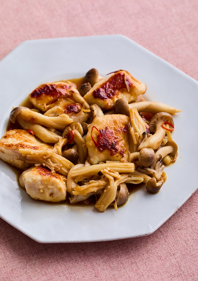 鶏むね肉ときのこの南蛮漬け