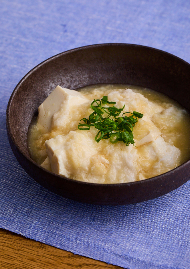 豆腐のとろろ蒸し