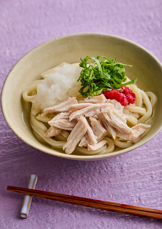 梅おろし鶏うどん