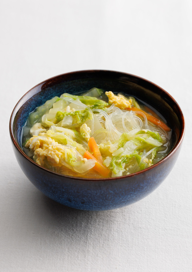 野菜たっぷり春雨スープ