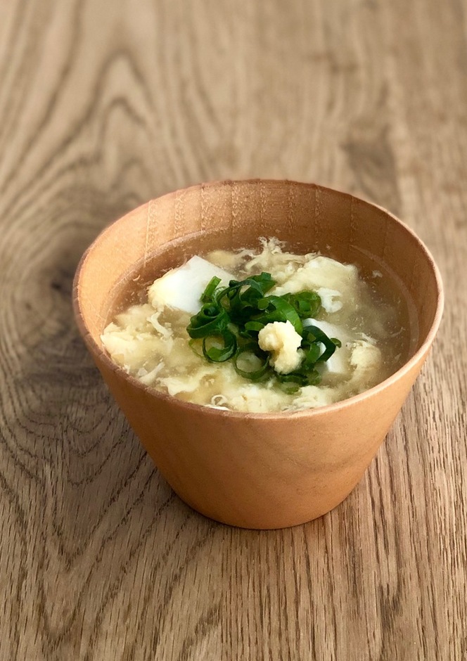 ほっこりとろり 豆腐と玉子の簡単スープ