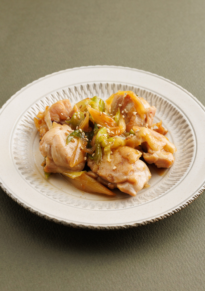 鶏もも肉とねぎの照り焼き