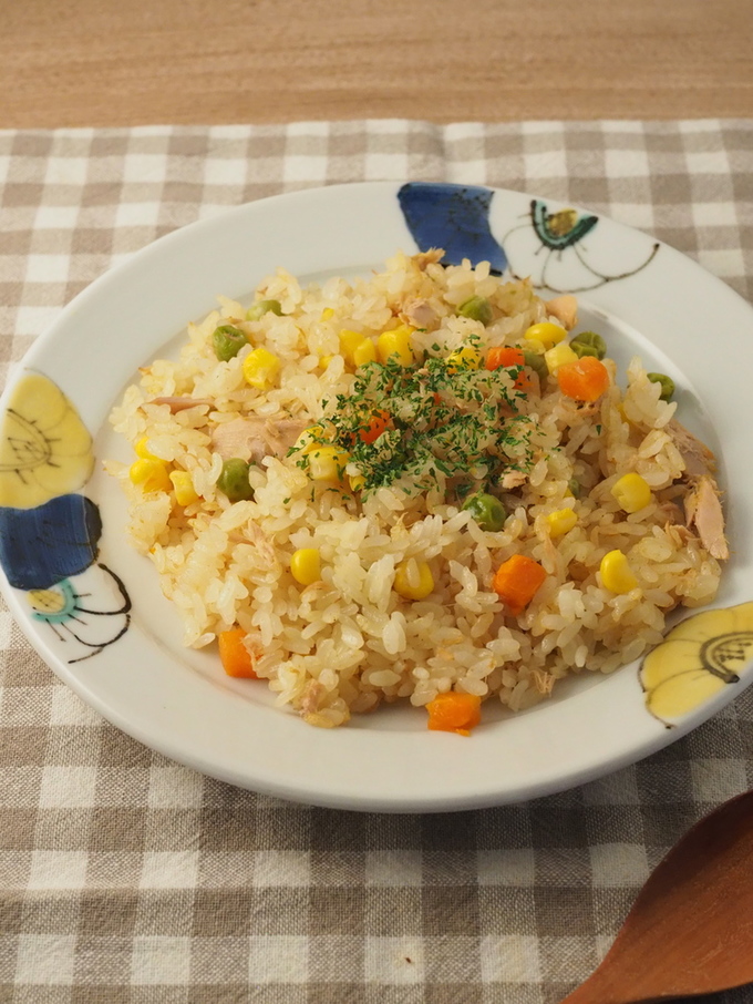 炊飯器でピラフ