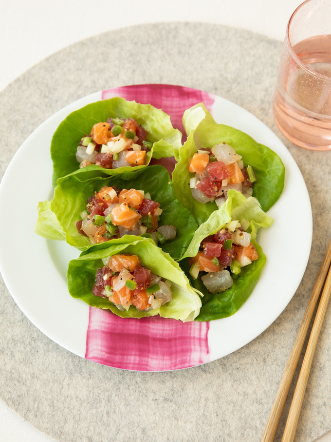 お刺身のタルタルサラダ