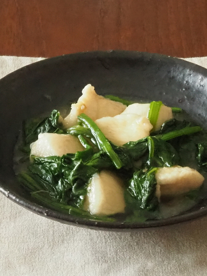 鶏むね肉とほうれん草のしょうがあん