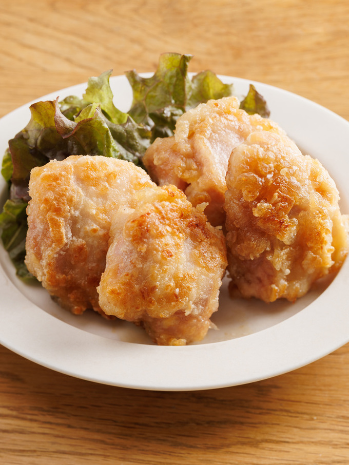 少ない油で 鶏の竜田揚げ焼き