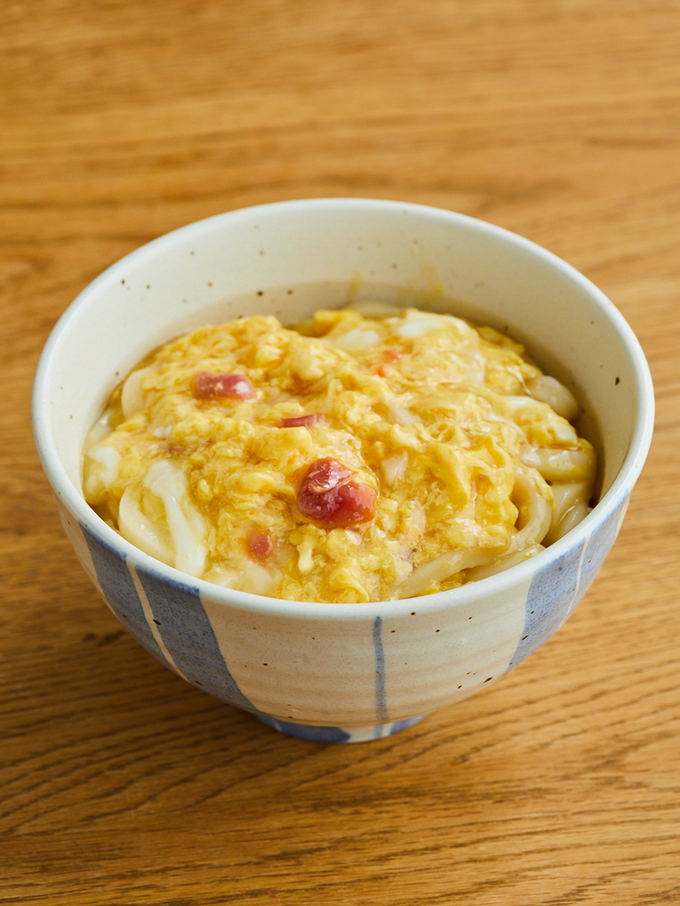 ふわふわ卵のあんかけうどん