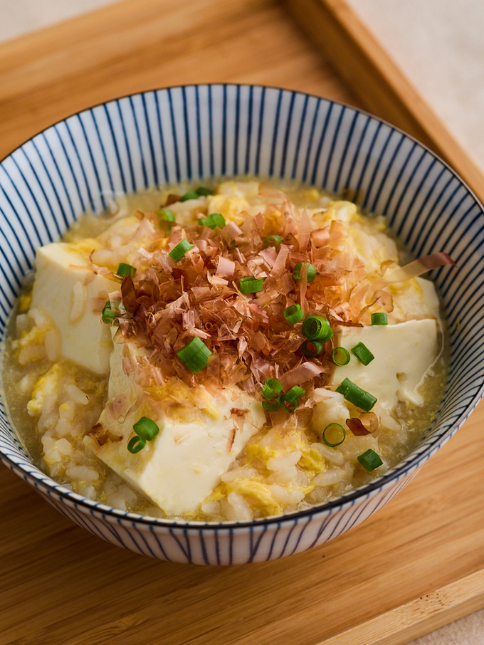 豆腐と卵のやさしいお粥