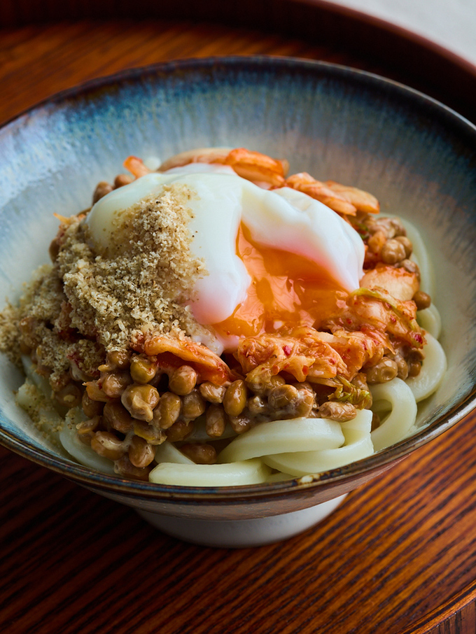 納豆キムチうどん