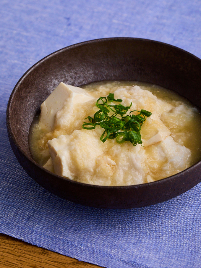 豆腐のとろろ蒸し