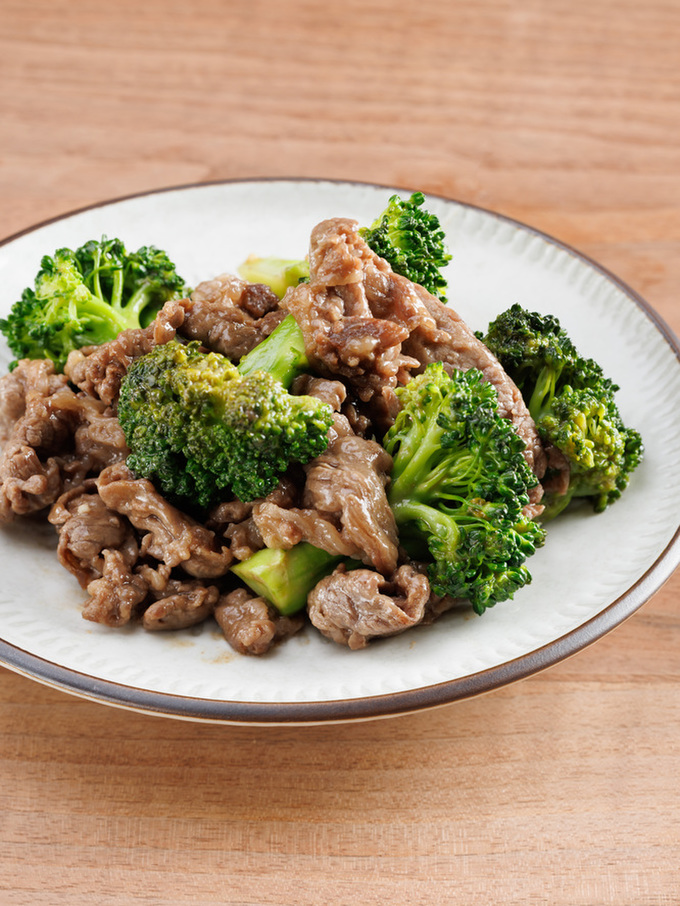 牛肉とブロッコリーのオイスター炒め