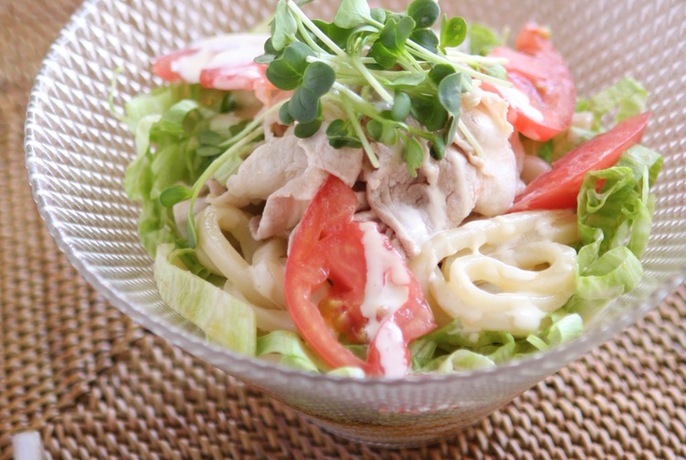 さっぱりサラダうどん