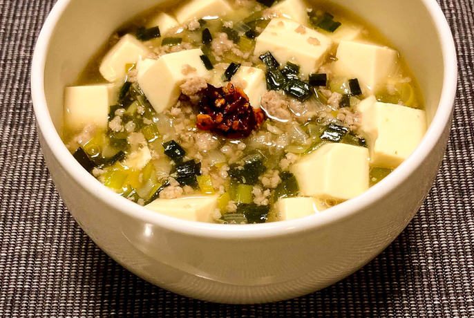 ねぎたっぷり麻婆丼