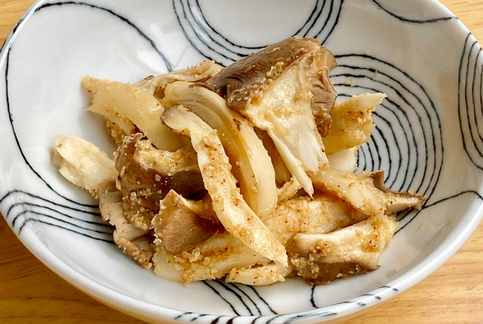 エリンギのごまあえ