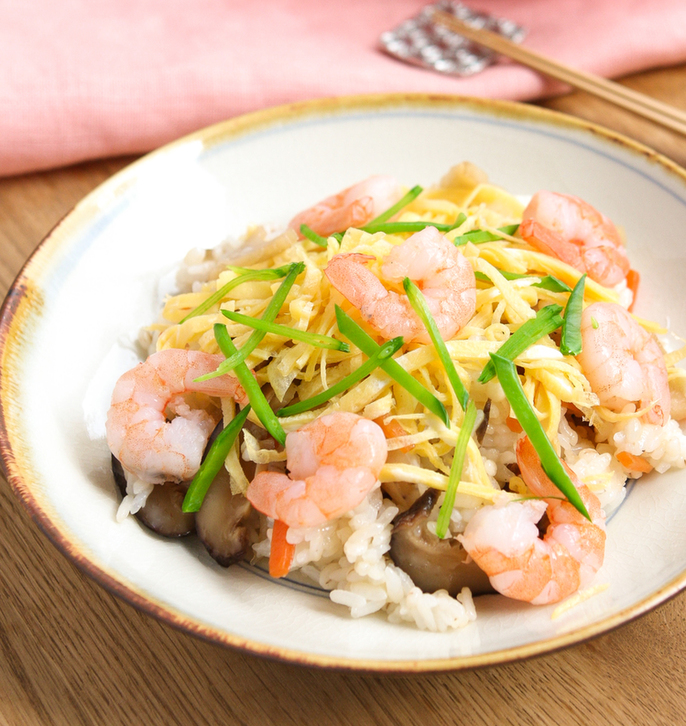 えびのせちらし寿司