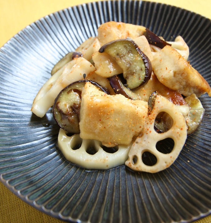 高野豆腐の甘酢あんかけ