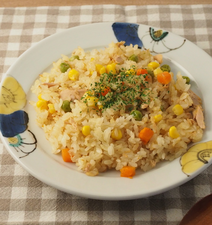 炊飯器でピラフ