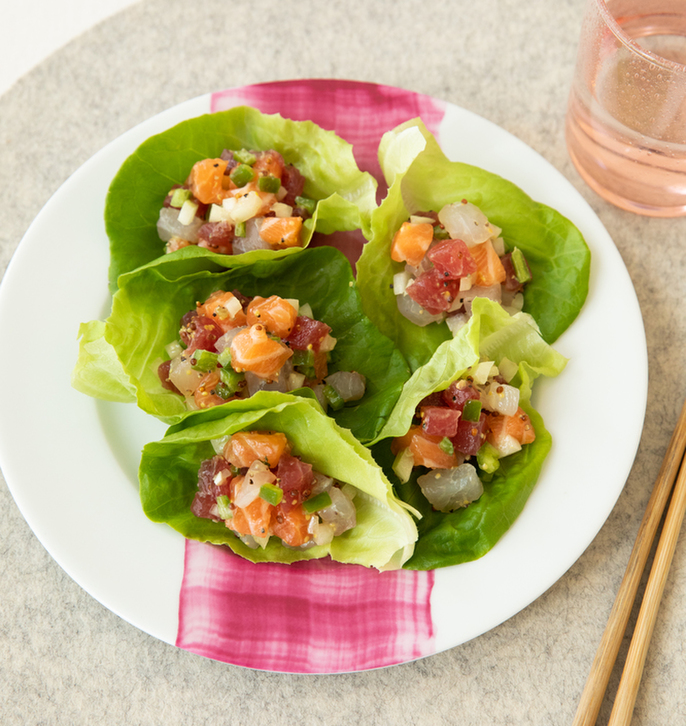 お刺身のタルタルサラダ