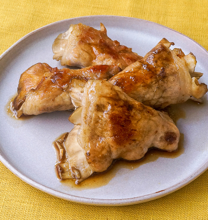 ご飯に合う まいたけの豚肉巻き