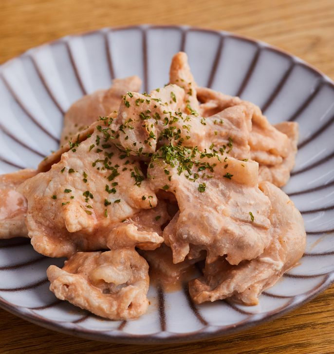 たんぱく質アップ 豚肉のオーロラソースあえ