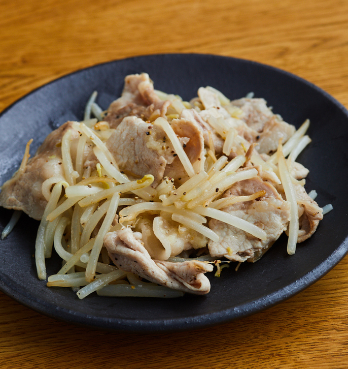 豚肉ともやしのパパッと炒め