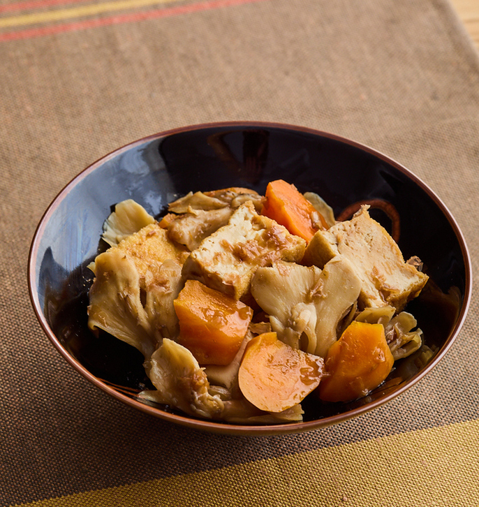 厚揚げとにんじんの甘辛煮