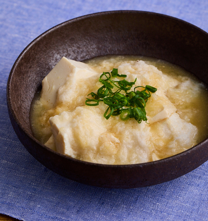 豆腐のとろろ蒸し