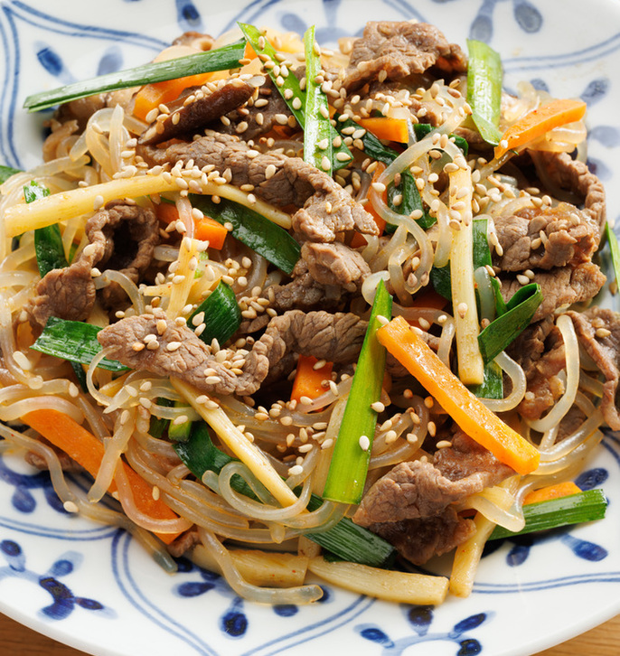 牛肉としらたきのヘルシーチャプチェ