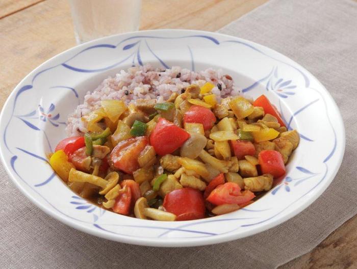 高知彩り野菜のドライカレー